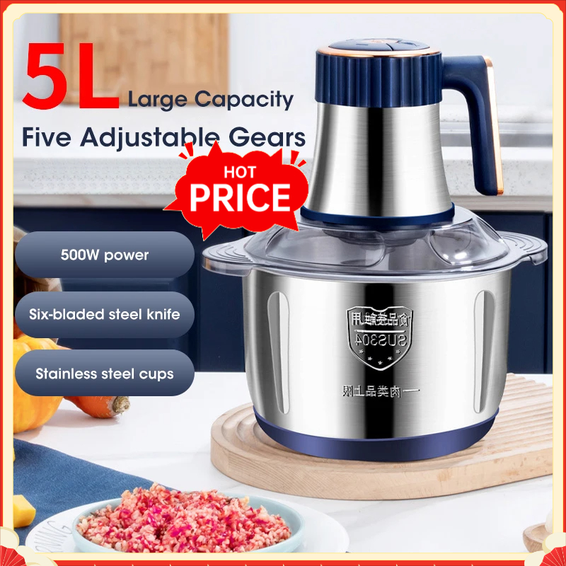 Baby Food Masher - 5L Elektrikli Et Kıyma Makinesi 304