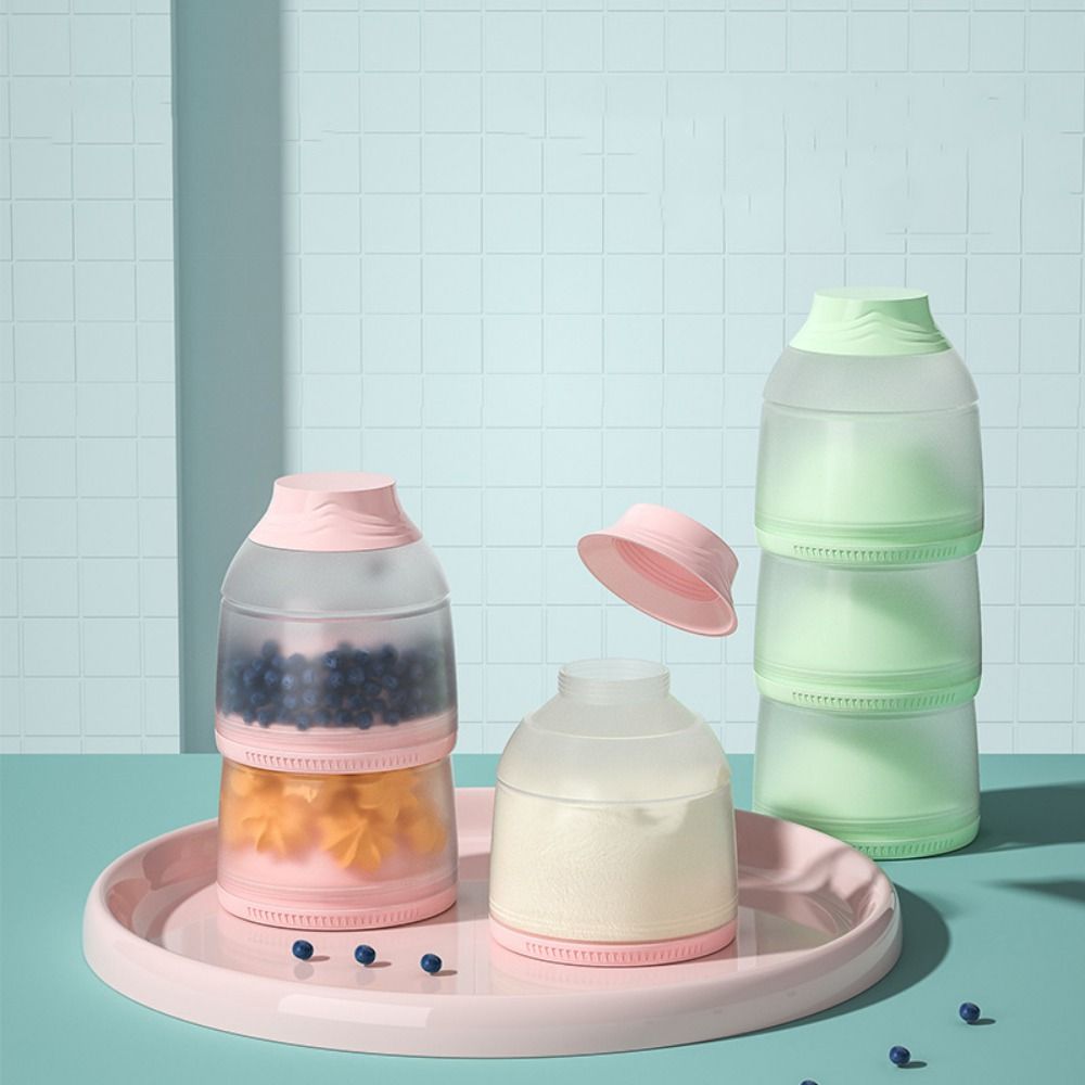 Baby Food Fruits - 3 katmanlı bebek süt tozu kutusu