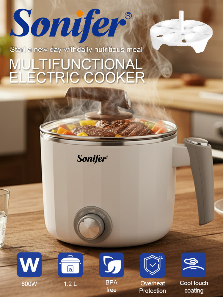 Baby Food Recipe Book - Sonifer SF-1503 Mini Elektrikli Ocak 1.2L