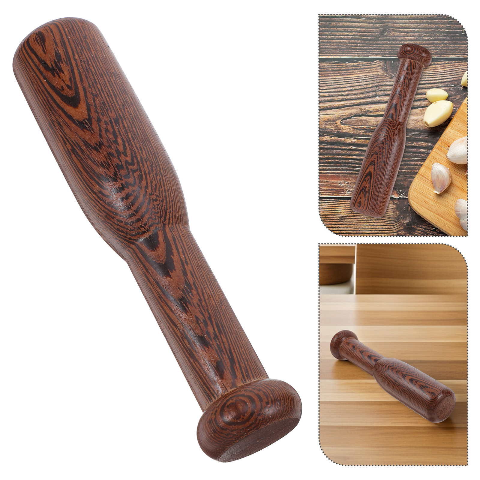 Baby Food Masher - Doğal Ahşap El Değirmeni Ezici Mutfak