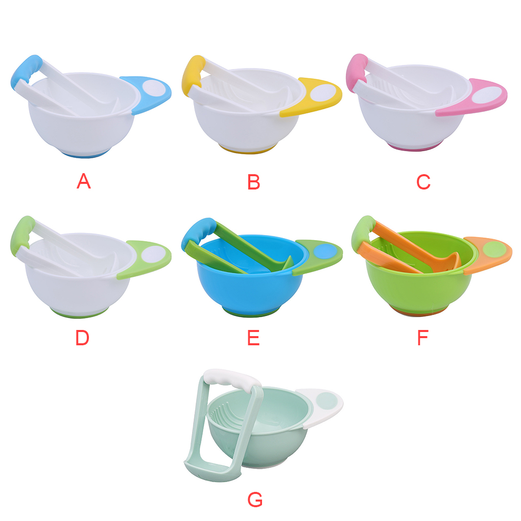 Baby Food Masher - Bebek taşlama kase manuel çocuklar besleme
