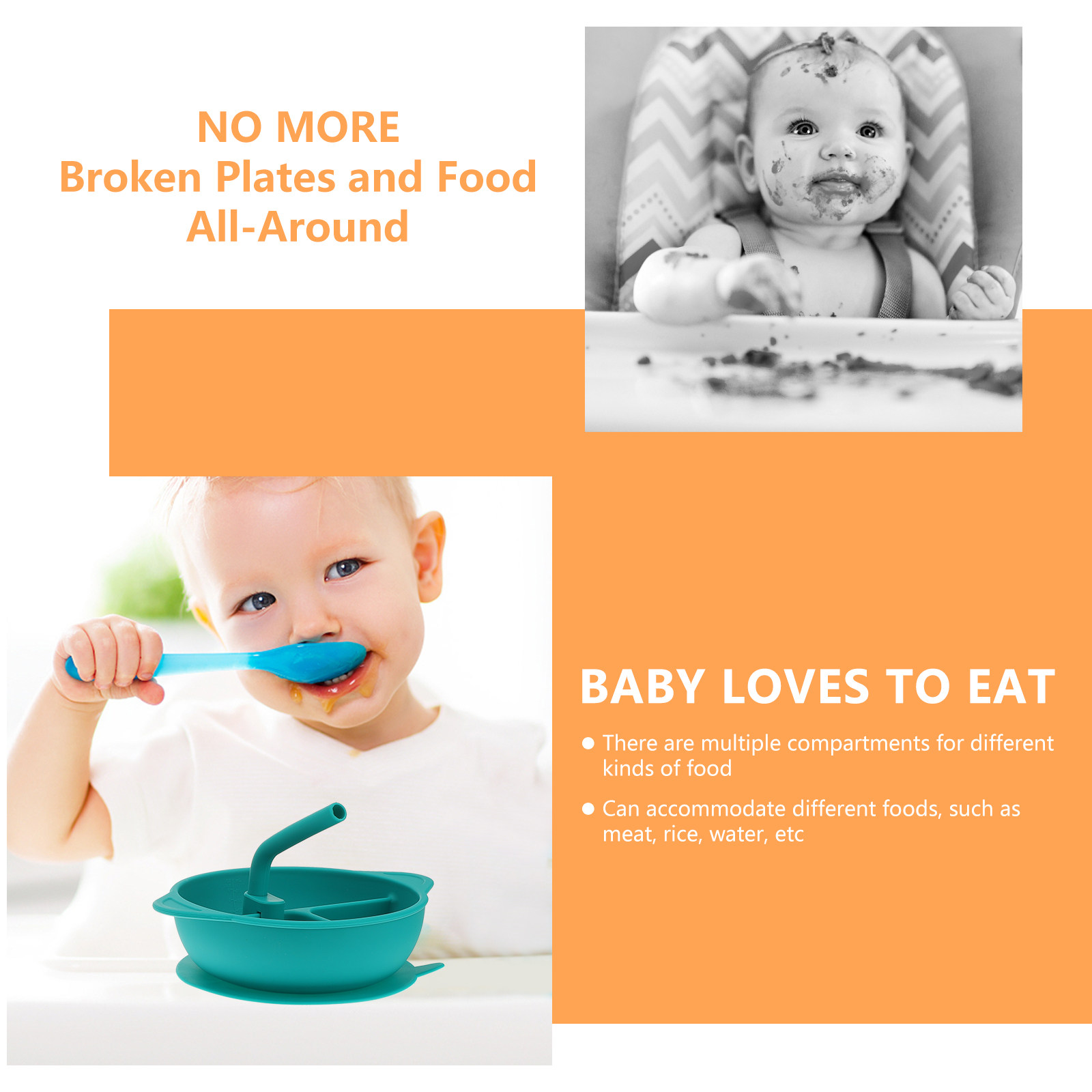1 adet Anti-kırılma silikon ye - Baby Food Dessert incelemesi ve fiyatı
