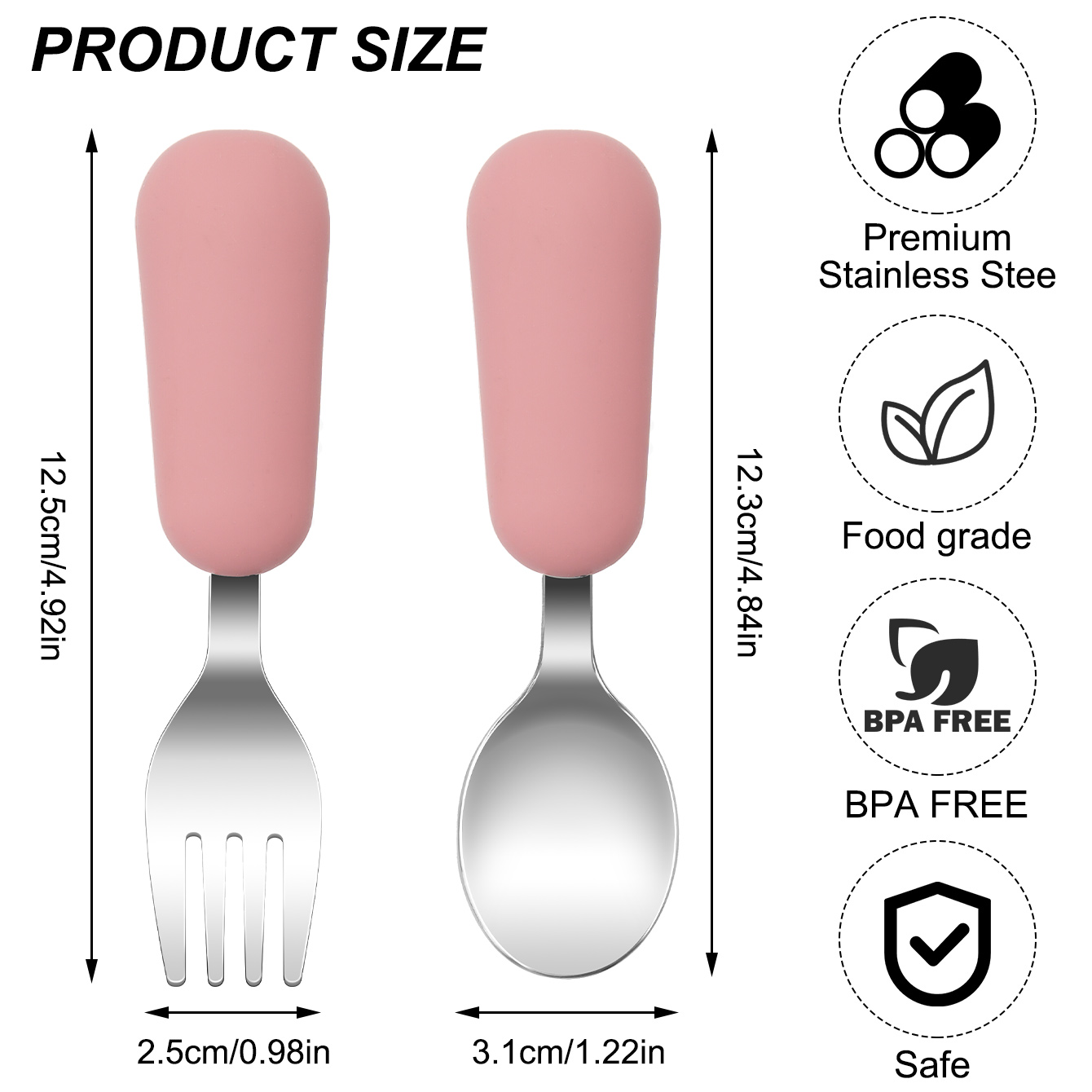 Renk Çocuklar 2 ADET Paslanmaz - Baby Food Utensils Set incelemesi ve fiyatı