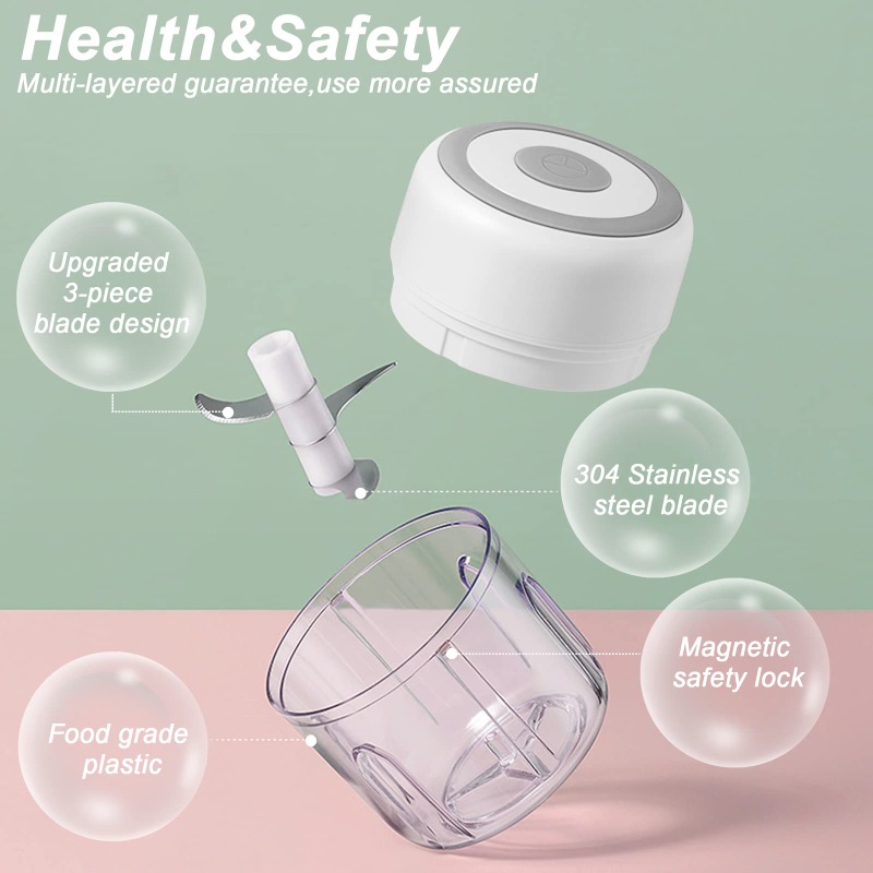 250ML elektrikli sarımsak deği - Baby Food Masher incelemesi ve fiyatı
