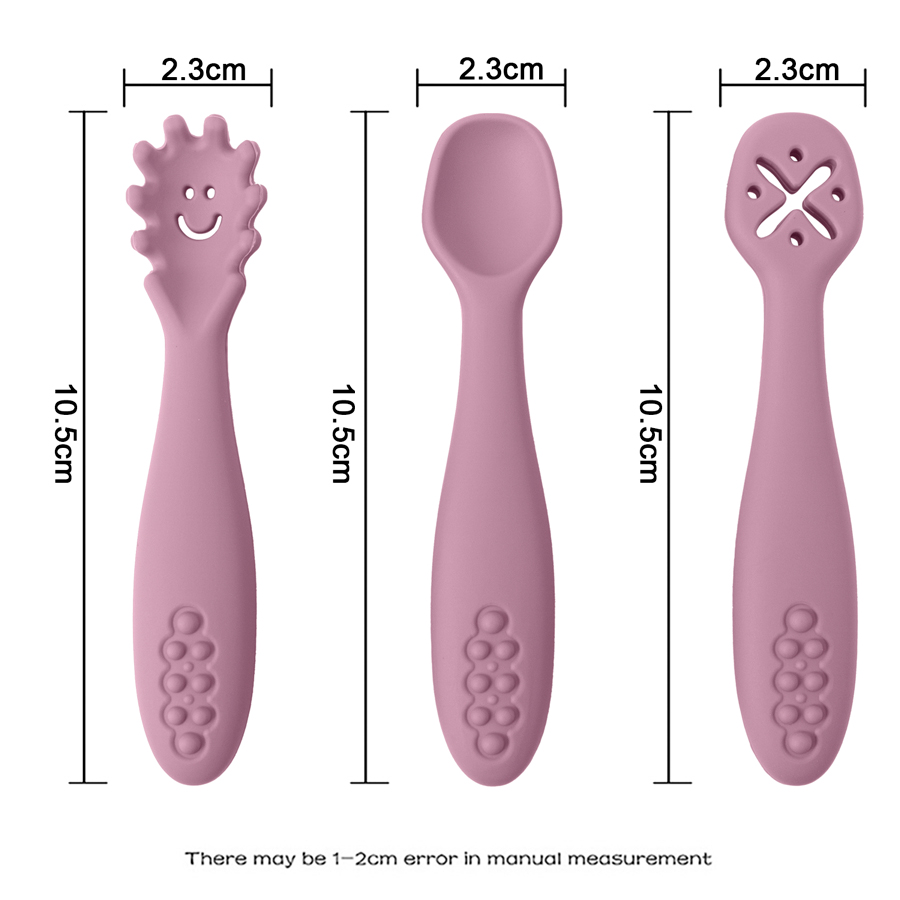 3 adet sevimli bebek öğrenme k - Baby Food Utensils Set incelemesi ve fiyatı