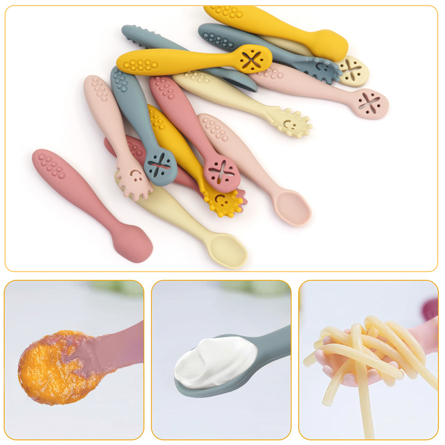 3 adet sevimli bebek öğrenme k - Baby Food Utensils Set incelemesi ve fiyatı