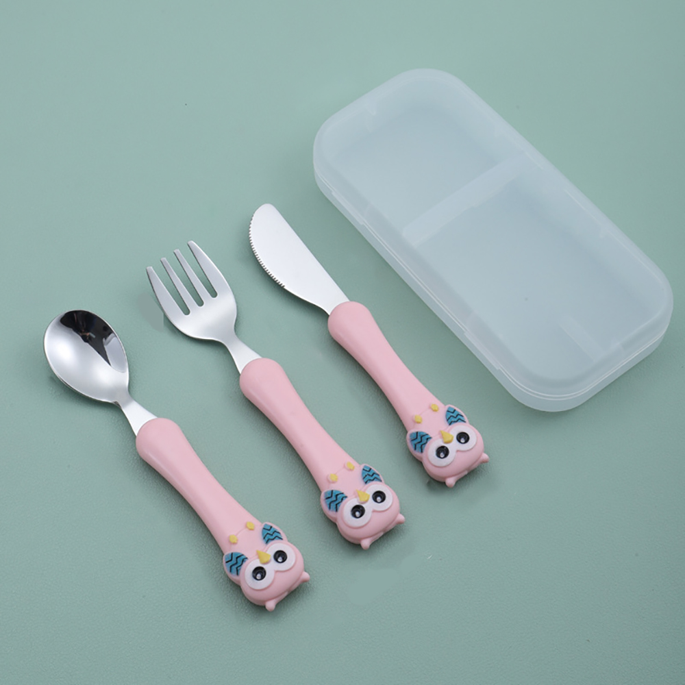 3 adet Çocuk Kaşık Çatal Kutus - Baby Food Utensils Set incelemesi ve fiyatı
