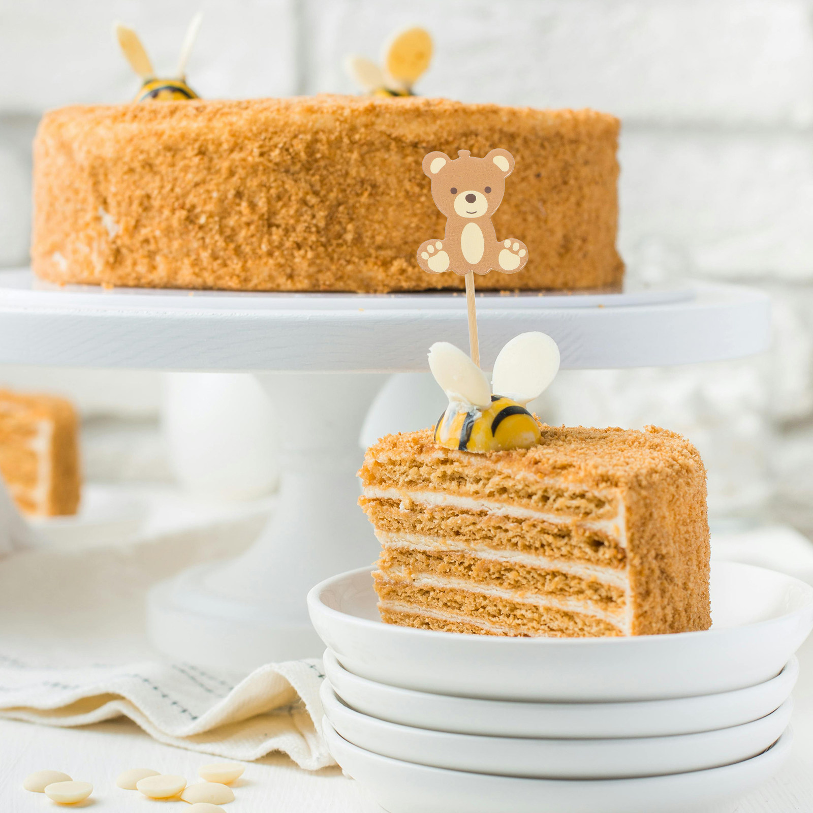 50 Adet Ayı Figürlü Cupcake Sü - Baby Food Dessert incelemesi ve fiyatı