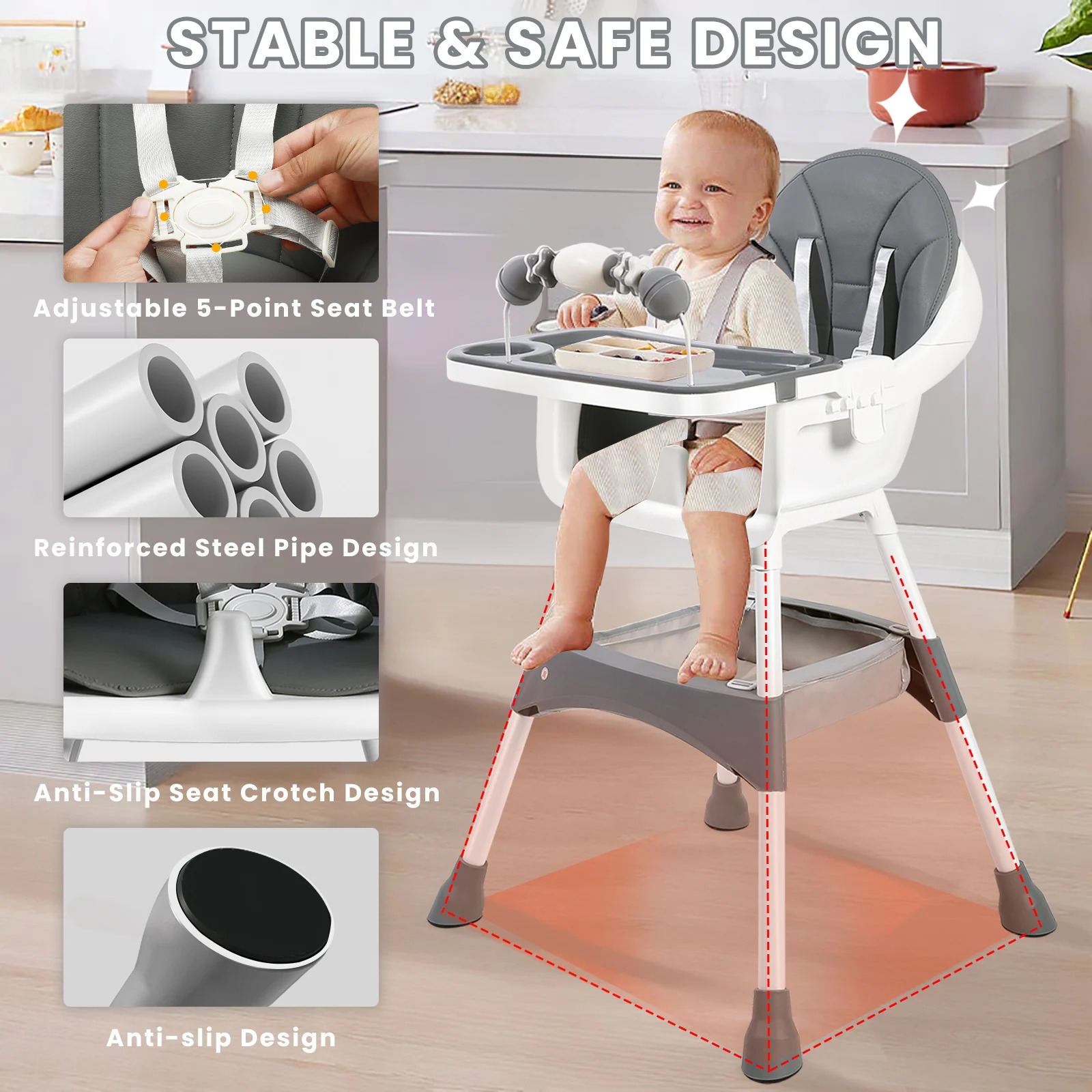 Ayarlanabilir Bebek Mama Sanda - Baby Food Chair incelemesi ve fiyatı